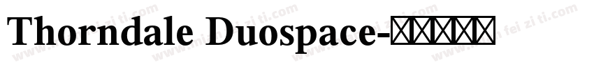 Thorndale Duospace字体转换